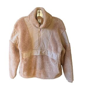 COPY - Victoria’s Secret Pink Oversized held zip mock neckline kangaroo pocket